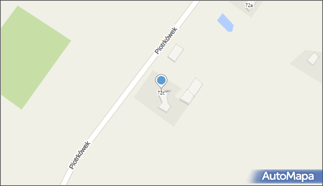 Piotrkówek, Piotrkówek, 72c, mapa Piotrkówek