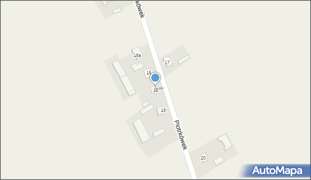 Piotrkówek, Piotrkówek, 18, mapa Piotrkówek