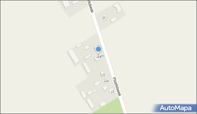 Piotrkówek, Piotrkówek, 21A, mapa Piotrkówek