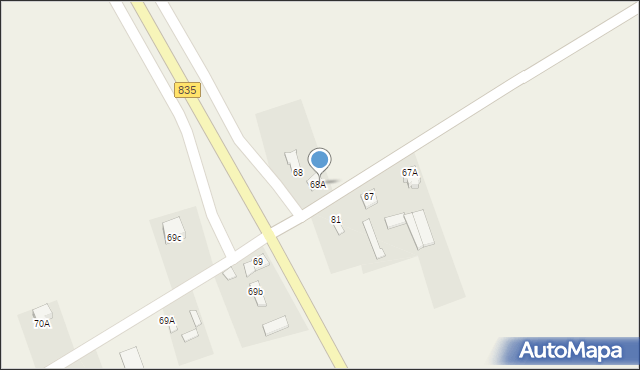 Piotrkówek, Piotrkówek, 68A, mapa Piotrkówek
