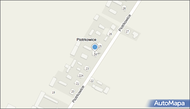 Piotrkowice, Piotrkowice, 24, mapa Piotrkowice