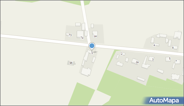Piotrkowice, Piotrkowice, 1, mapa Piotrkowice