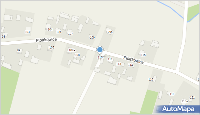 Piotrkowice, Piotrkowice, 110, mapa Piotrkowice