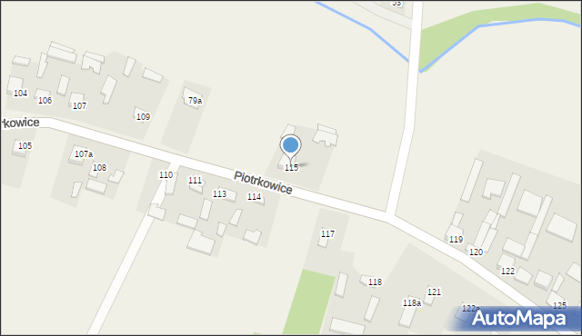 Piotrkowice, Piotrkowice, 115, mapa Piotrkowice