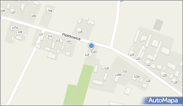 Piotrkowice, Piotrkowice, 117, mapa Piotrkowice