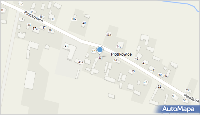Piotrkowice, Piotrkowice, 43, mapa Piotrkowice