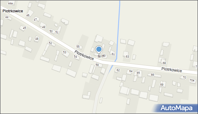 Piotrkowice, Piotrkowice, 58, mapa Piotrkowice