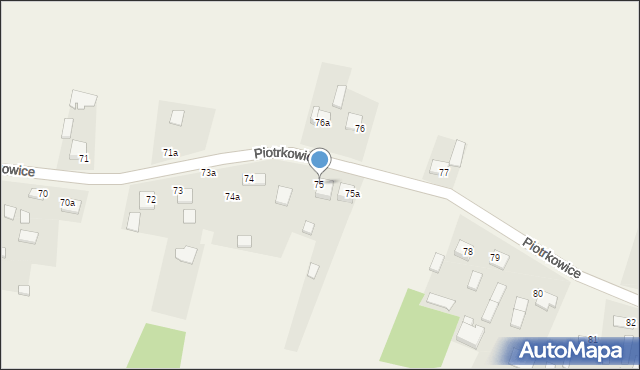 Piotrkowice, Piotrkowice, 75, mapa Piotrkowice