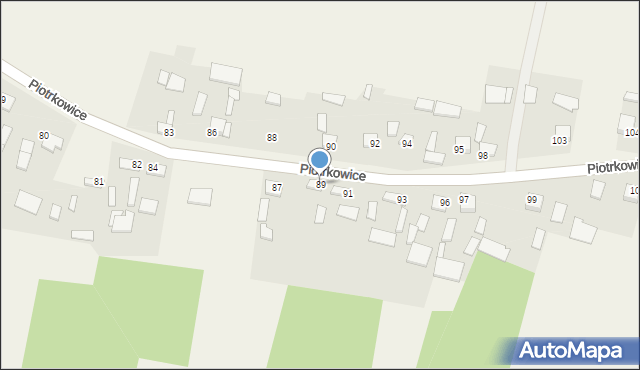 Piotrkowice, Piotrkowice, 89, mapa Piotrkowice