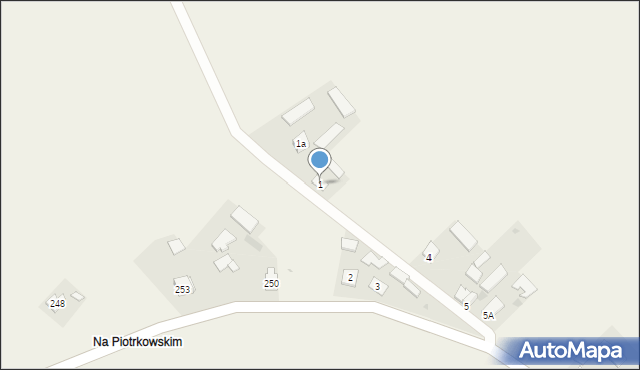 Piotrkowice, Piotrkowice, 1, mapa Piotrkowice