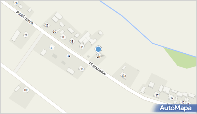 Piotrkowice, Piotrkowice, 48, mapa Piotrkowice