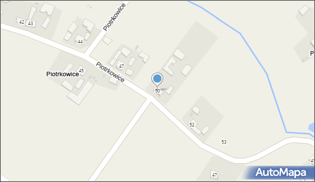 Piotrkowice, Piotrkowice, 50, mapa Piotrkowice