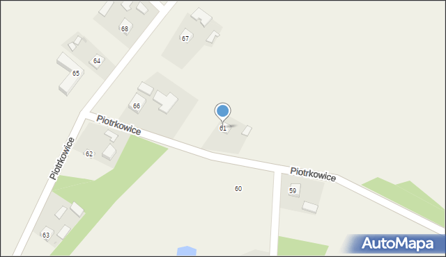 Piotrkowice, Piotrkowice, 61, mapa Piotrkowice