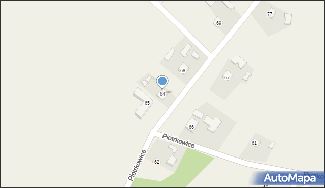 Piotrkowice, Piotrkowice, 64, mapa Piotrkowice