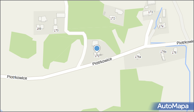 Piotrkowice, Piotrkowice, 171, mapa Piotrkowice