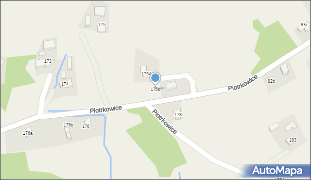 Piotrkowice, Piotrkowice, 175b, mapa Piotrkowice