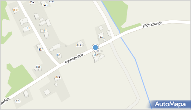 Piotrkowice, Piotrkowice, 182, mapa Piotrkowice