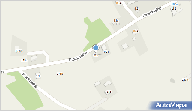 Piotrkowice, Piotrkowice, 82b, mapa Piotrkowice