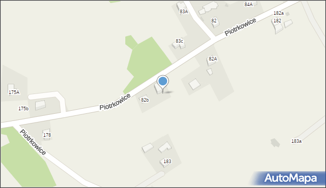 Piotrkowice, Piotrkowice, 82c, mapa Piotrkowice
