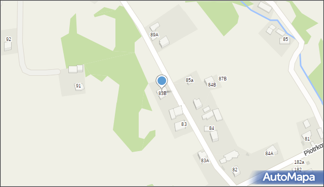Piotrkowice, Piotrkowice, 83B, mapa Piotrkowice