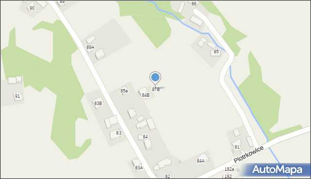 Piotrkowice, Piotrkowice, 87B, mapa Piotrkowice