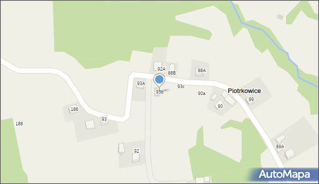Piotrkowice, Piotrkowice, 93b, mapa Piotrkowice