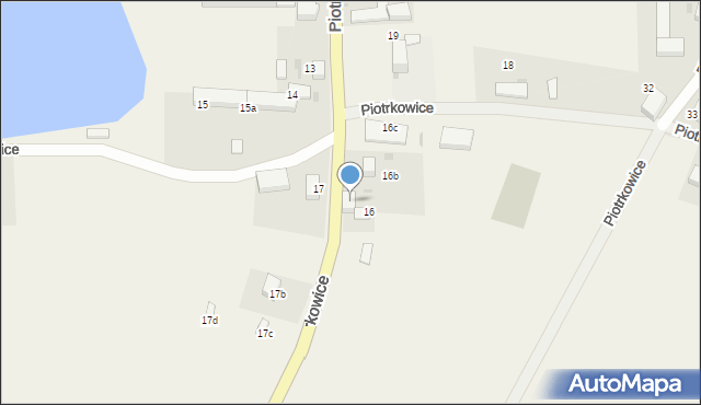 Piotrkowice, Piotrkowice, 16a, mapa Piotrkowice