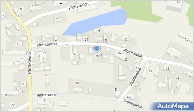 Piotrkowice, Piotrkowice, 26, mapa Piotrkowice