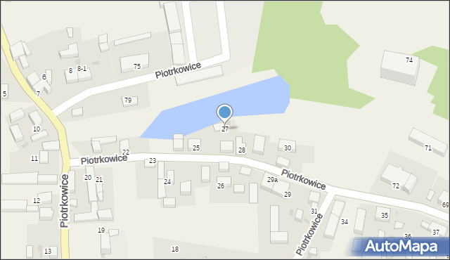 Piotrkowice, Piotrkowice, 27, mapa Piotrkowice