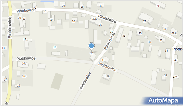 Piotrkowice, Piotrkowice, 32, mapa Piotrkowice