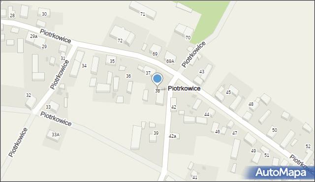 Piotrkowice, Piotrkowice, 38, mapa Piotrkowice