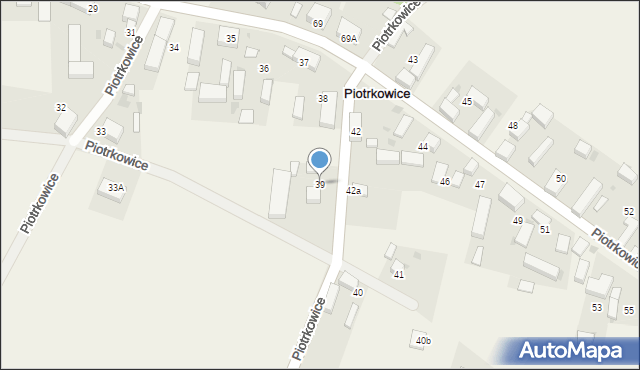 Piotrkowice, Piotrkowice, 39, mapa Piotrkowice