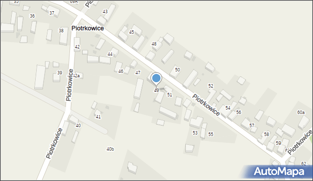 Piotrkowice, Piotrkowice, 49, mapa Piotrkowice