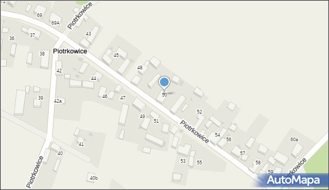 Piotrkowice, Piotrkowice, 50, mapa Piotrkowice