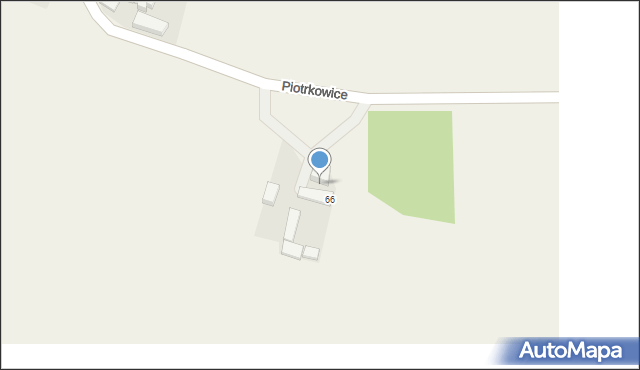 Piotrkowice, Piotrkowice, 66a, mapa Piotrkowice