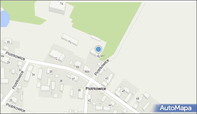 Piotrkowice, Piotrkowice, 70, mapa Piotrkowice