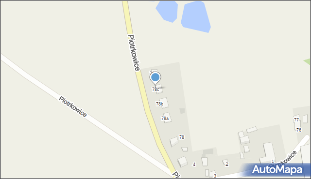 Piotrkowice, Piotrkowice, 78c, mapa Piotrkowice