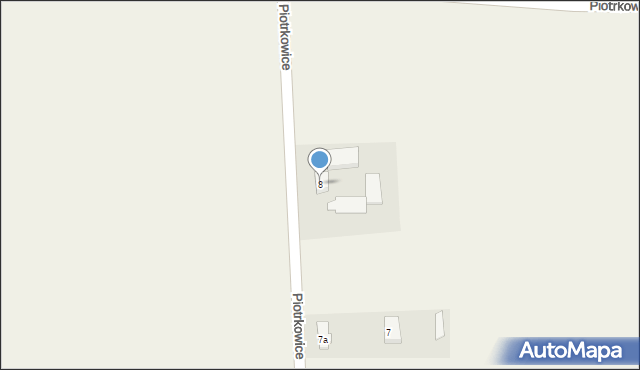 Piotrkowice, Piotrkowice, 8, mapa Piotrkowice