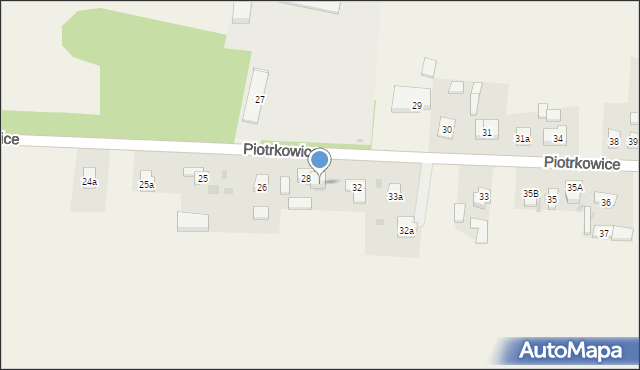 Piotrkowice, Piotrkowice, 28a, mapa Piotrkowice