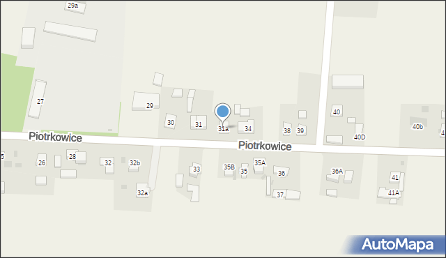 Piotrkowice, Piotrkowice, 31a, mapa Piotrkowice