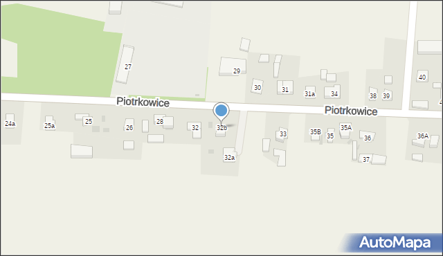 Piotrkowice, Piotrkowice, 32b, mapa Piotrkowice