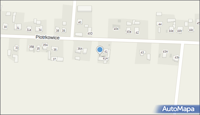 Piotrkowice, Piotrkowice, 41B, mapa Piotrkowice