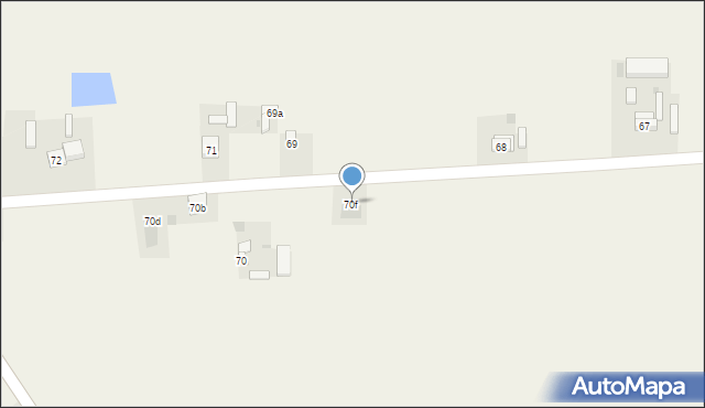 Piotrkowice, Piotrkowice, 70f, mapa Piotrkowice