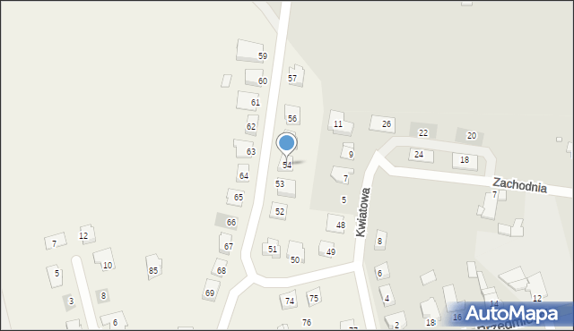 Piotrkowice, Piotrkowice, 54, mapa Piotrkowice