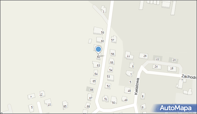 Piotrkowice, Piotrkowice, 62, mapa Piotrkowice