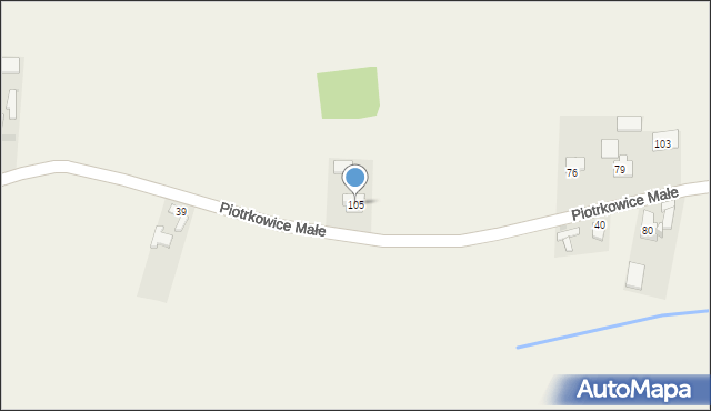 Piotrkowice Małe, Piotrkowice Małe, 105, mapa Piotrkowice Małe
