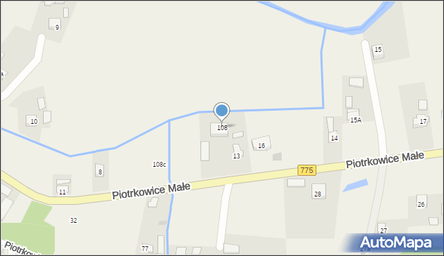 Piotrkowice Małe, Piotrkowice Małe, 108, mapa Piotrkowice Małe