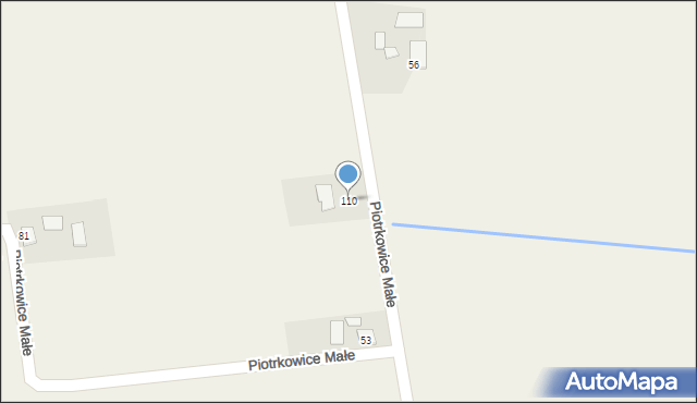 Piotrkowice Małe, Piotrkowice Małe, 110, mapa Piotrkowice Małe