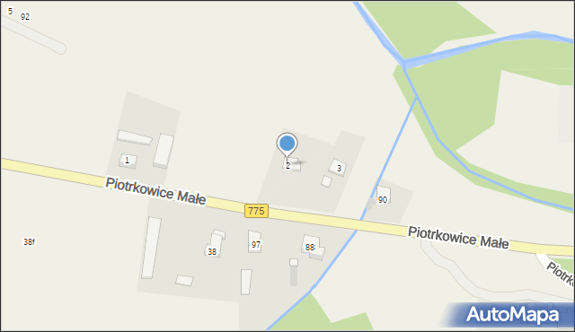 Piotrkowice Małe, Piotrkowice Małe, 2, mapa Piotrkowice Małe