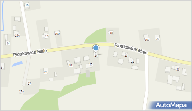 Piotrkowice Małe, Piotrkowice Małe, 24, mapa Piotrkowice Małe